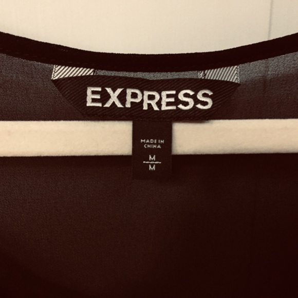 Express Black and Silver Sequin Top - Picture 6 of 15